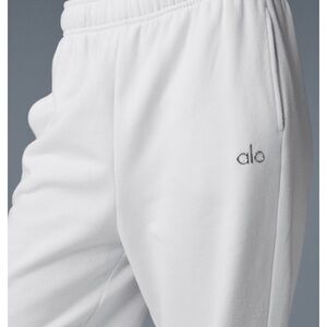 ALO Yoga white accolade joggers